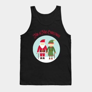 Mr and Mrs Christmas, Grandfather Christmas, Grandma Christmas, Santa and Elves, Parents Gift, Parent Gifts Tank Top